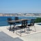Armen Living Koala and Shasta 5 Piece Dining Set in Dark Eucalyptus and Metal with Black Rope 840254332362 - alternate 1